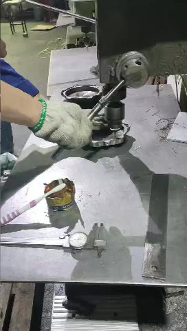 led flood light housing drilling